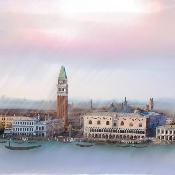 Rainy Afternoon in St. Mark’s Square, Venice Modern Wall Art Decor | Minimalist - Picture 4 of 4